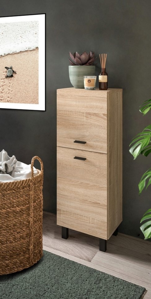 welltime Midischrank Tampa, Höhe 80cm, hängend oder stehend montierbar Badschrank, Bad-Möbel, Badezimmer Bild 1