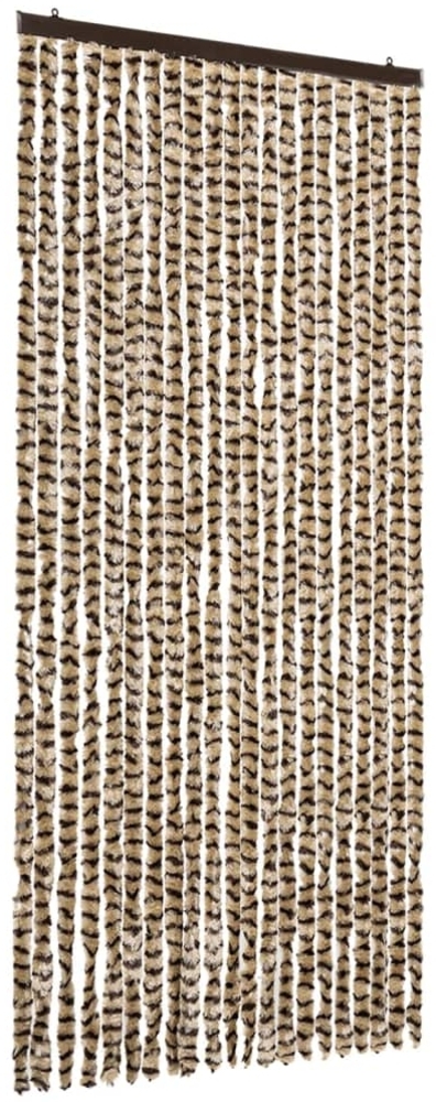 vidaXL Insektenschutz-Vorhang Beige und Braun 90x220 cm Chenille 325449 Bild 1