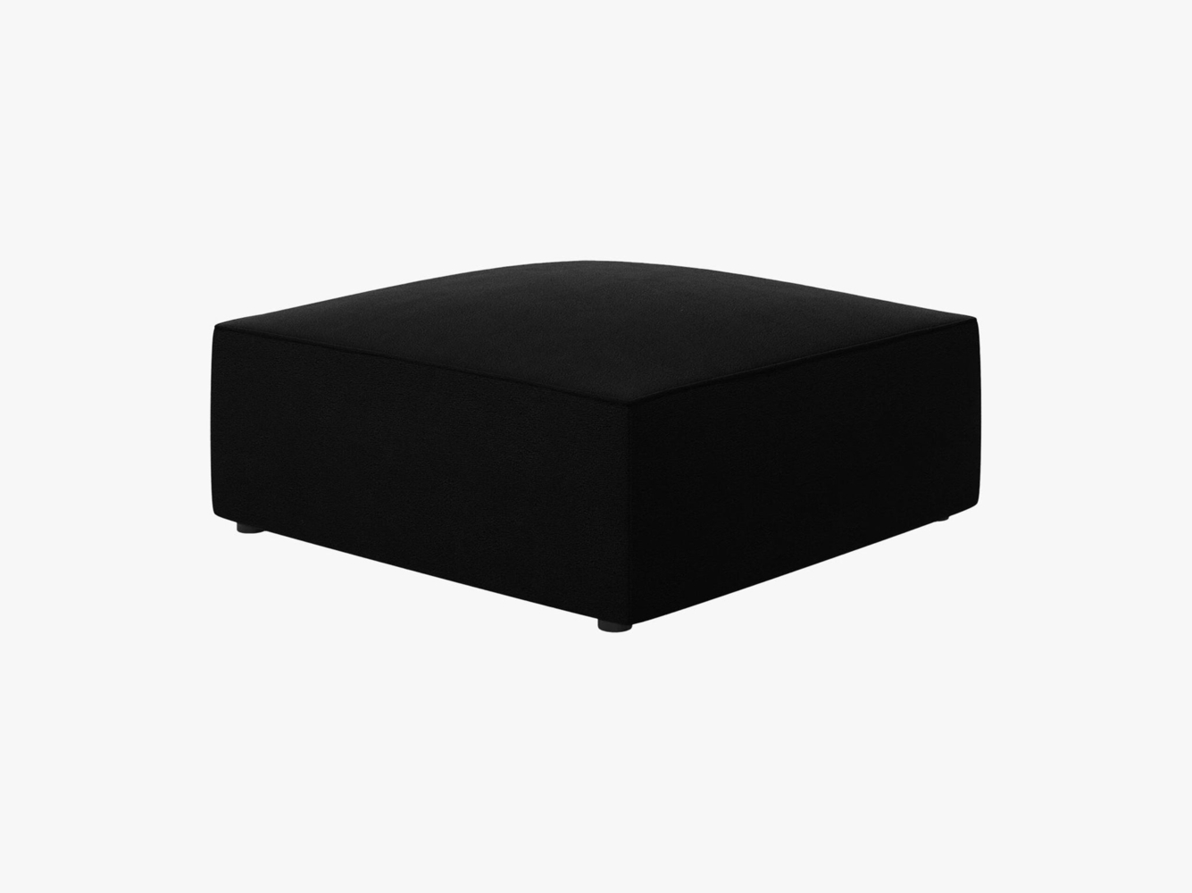 Micadoni Hocker Ruby 1-Sitzer Samt Salvador Schwarz Bild 1