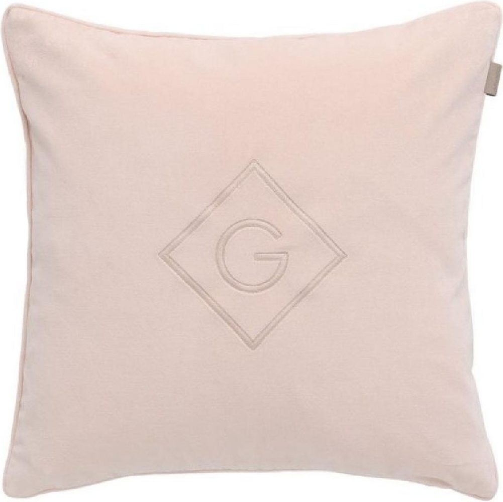 Gant Home Kissenhülle Velvet G Cushion Samt Peony Rosa (50x50 cm) 853080301-601 Bild 1