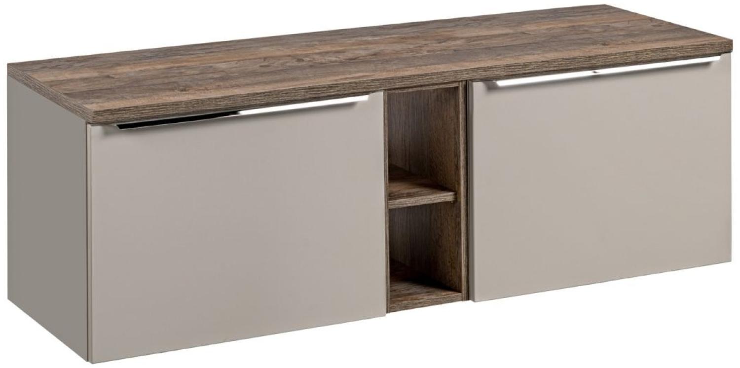 Waschtischunterschrank 3-tlg AKAN 140cm Taupe ohne Waschtisch Bild 1