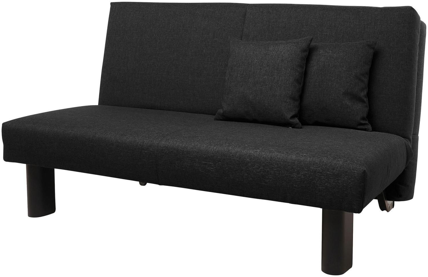 Faltsofa Kalomira Bezug Flachgewebe Metall schwarz / schwarz 21504 Bild 1