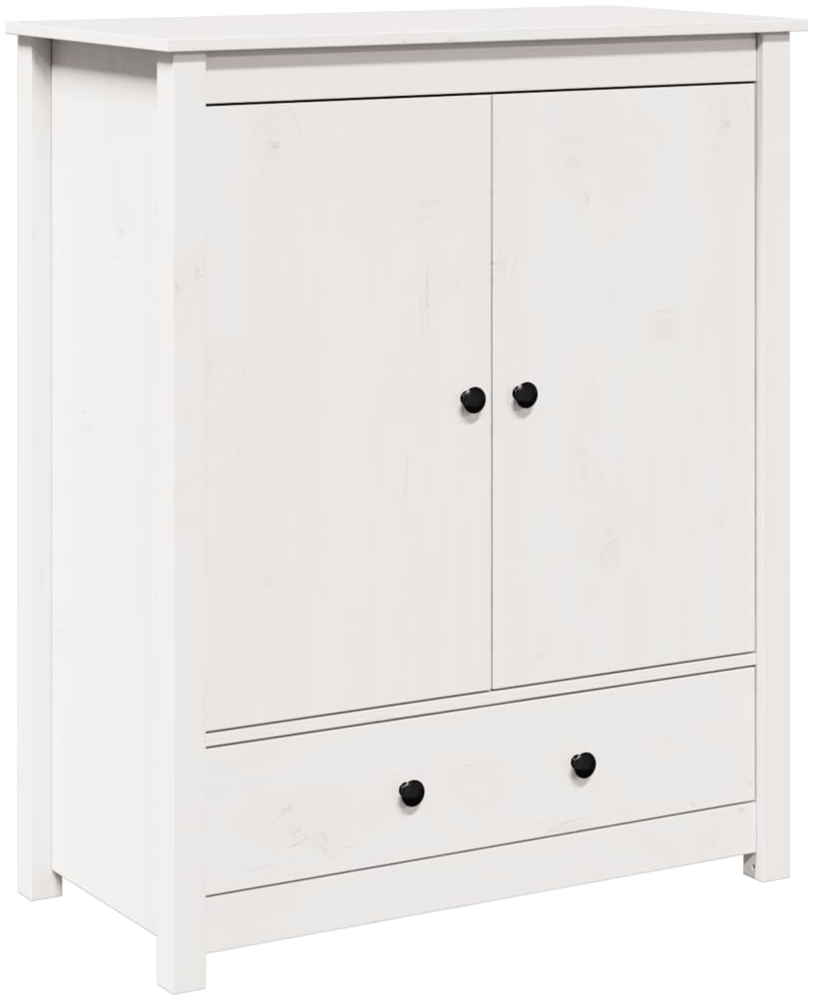 vidaXL Highboard Weiß 83x41,5x100 cm Massivholz Kiefer 823515 Bild 1