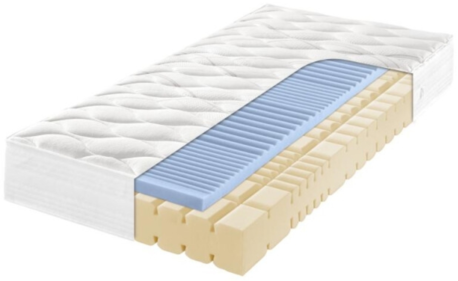 Kaltschaummatratze 24 cm 7-Zonen-Thermo-Gel-Ortho-cel®-K. f.a.n. Thermogel Plus 90x190 cm-H2=mittel Bild 1