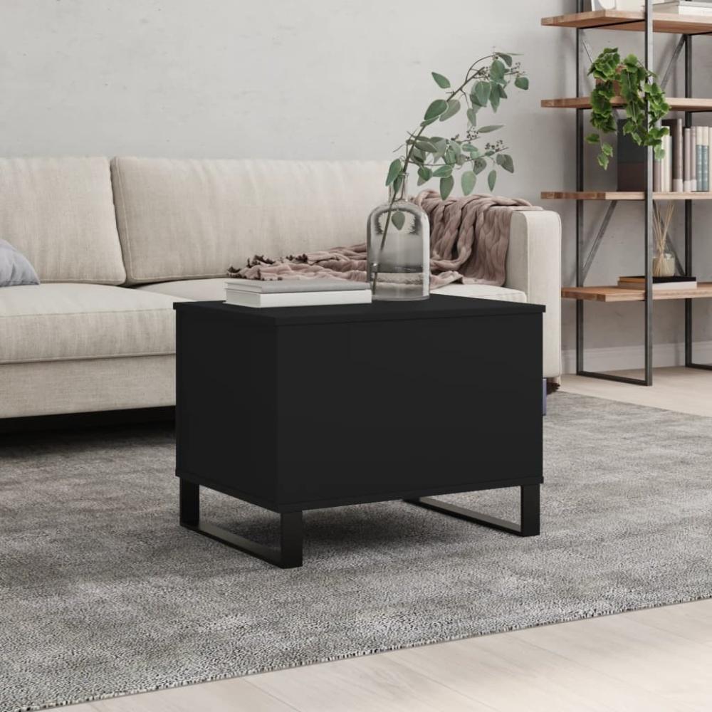 vidaXL Couchtisch Schwarz 60x44,5x45 cm Holzwerkstoff 830957 Bild 1