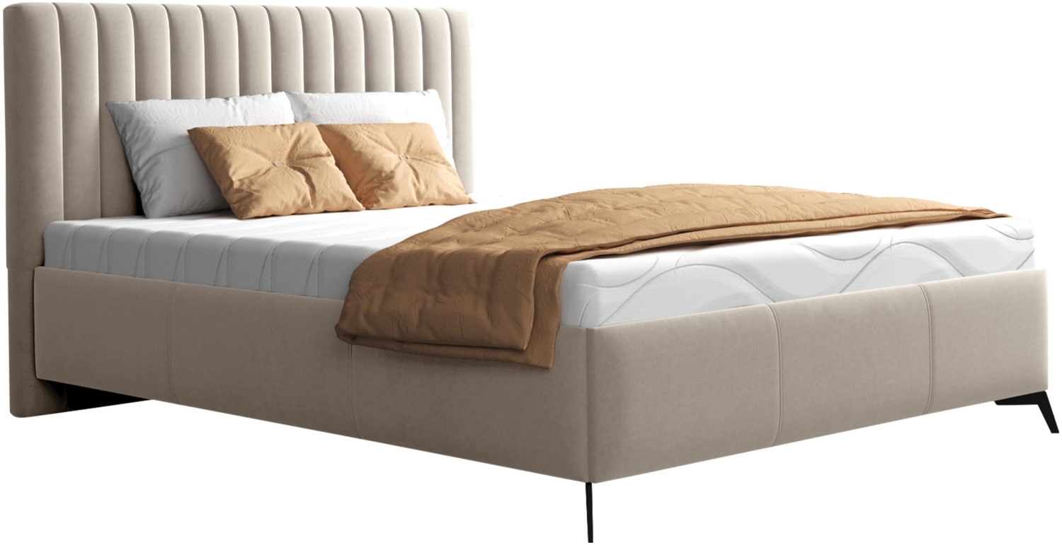 Polsterbett Manako mit Bettkasten und Kopfteil (Farbe: Fresh 01, Größe: 120x200) Bild 1