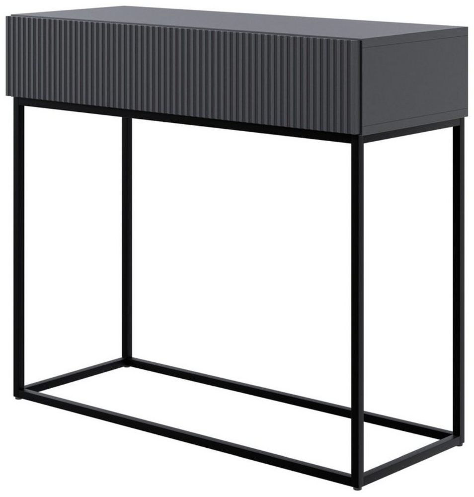 Selsey 'Veldio' Konsolentisch mit Schublade, schwarz, ca. 79 x 90 x 36 cm Bild 1