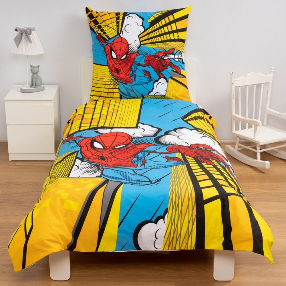 Disney Wendebettwäsche Disney Home Spiderman Wendebettwäsche Set, 2 teilig, Mit Reißverschluss, 100% Baumwolle Bild 1