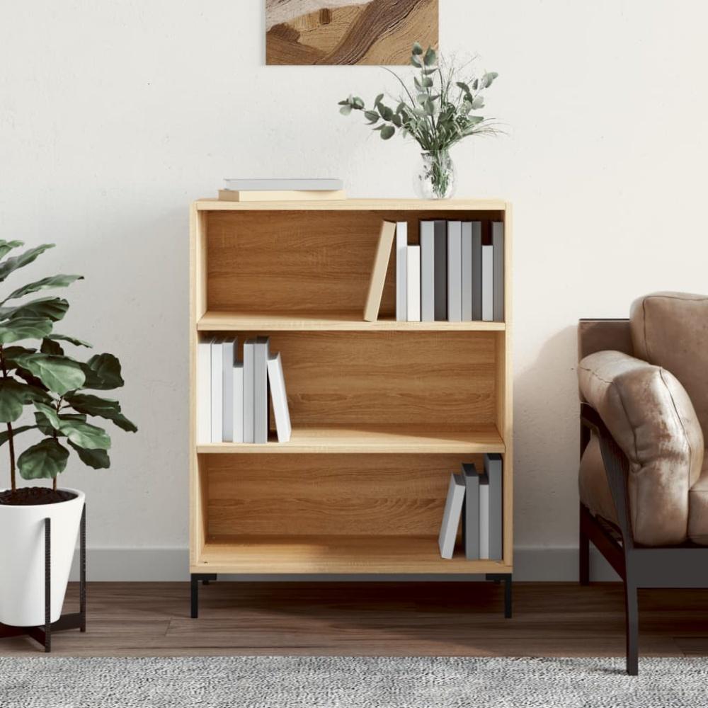 vidaXL Bücherregal Sonoma-Eiche 69,5 x 32,5 x 90 cm Holzwerkstoff Bild 1