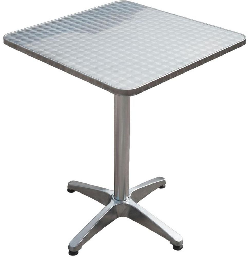 Stehtisch >Bistro< in silberfarben aus Aluminium, Edelstahl - 70cm (H) Bild 1