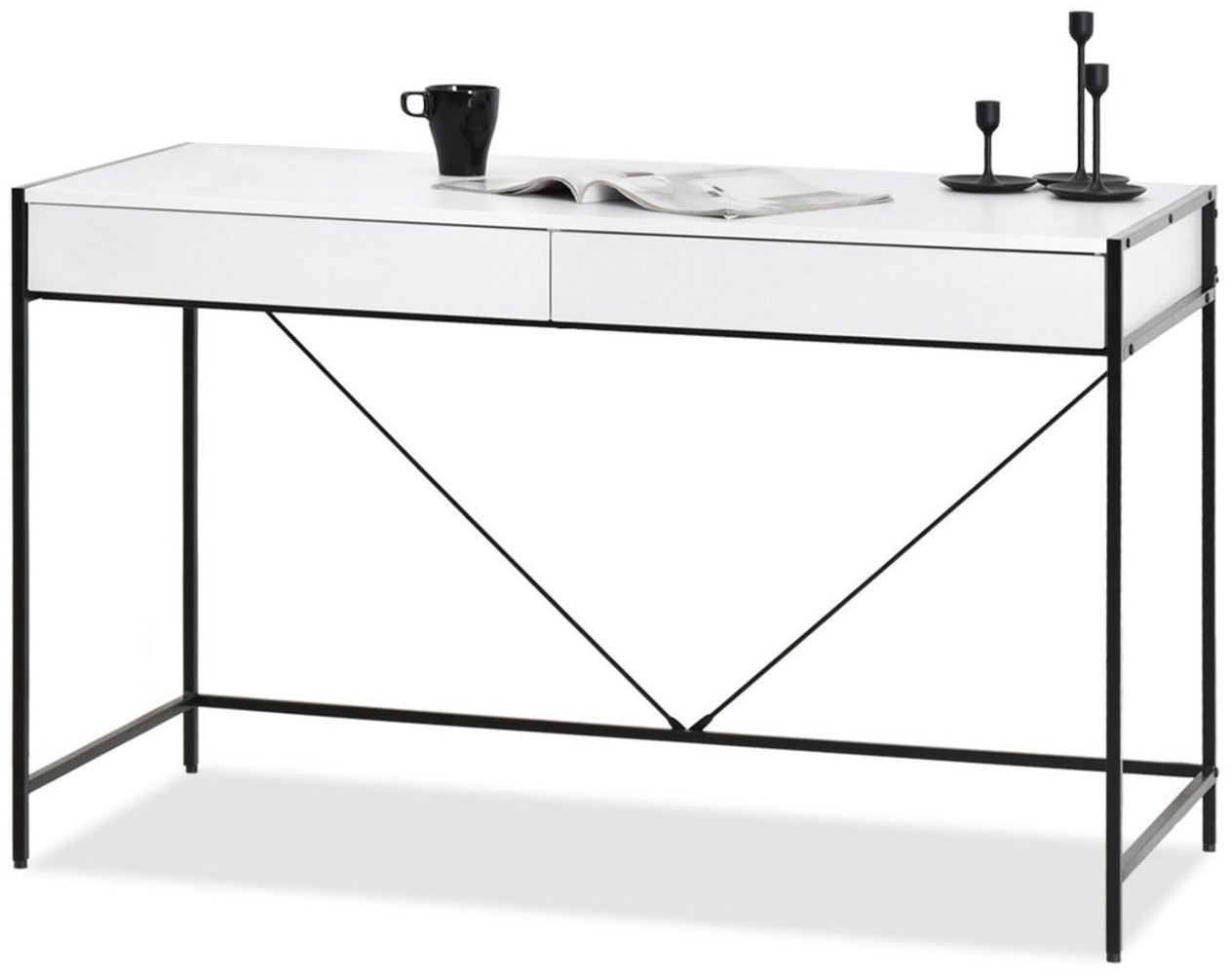 Compleo Schreibtisch mit 2 Schubladen, Breite: 123 cm, Modern design Bild 1