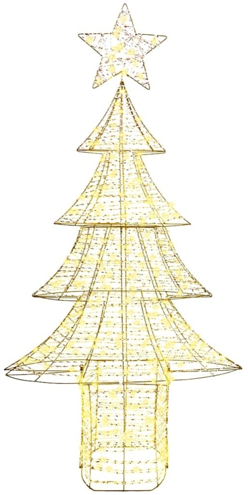 vidaXL Weihnachtsbaum mit 240 LEDs Warmweiß 180 cm Haustier 42018990 Bild 1