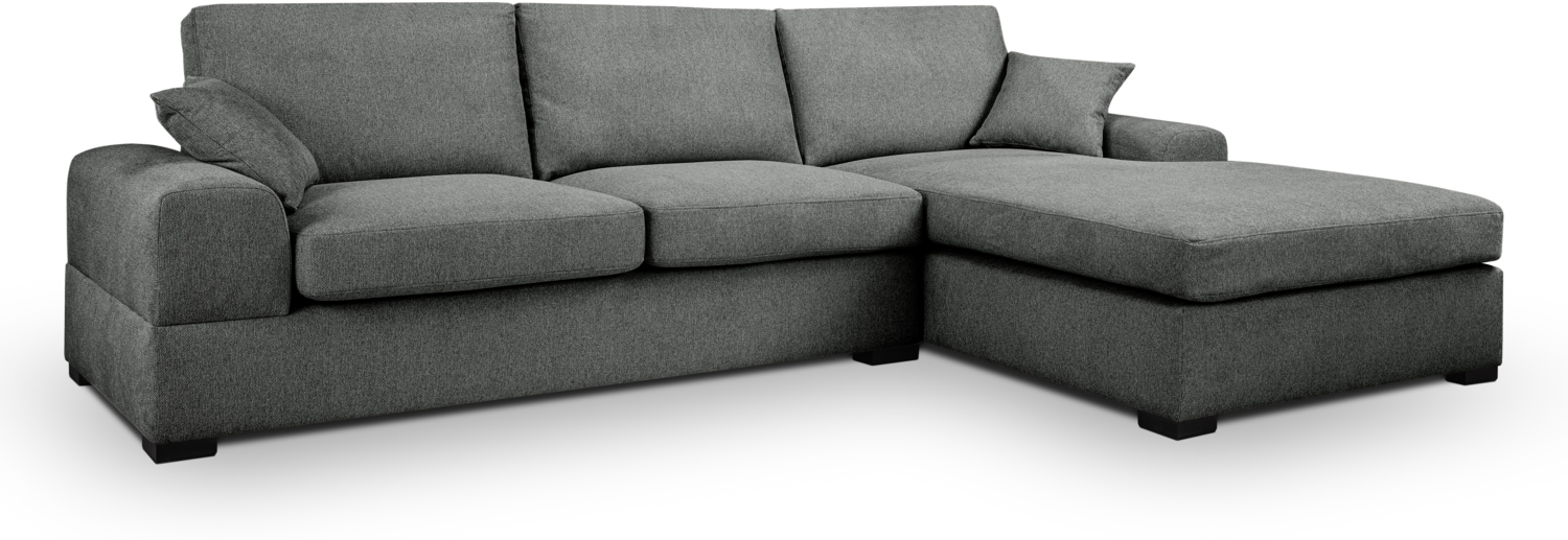 Ecksofa (B/H/T: 308x90x186 cm) in Grau Bild 1