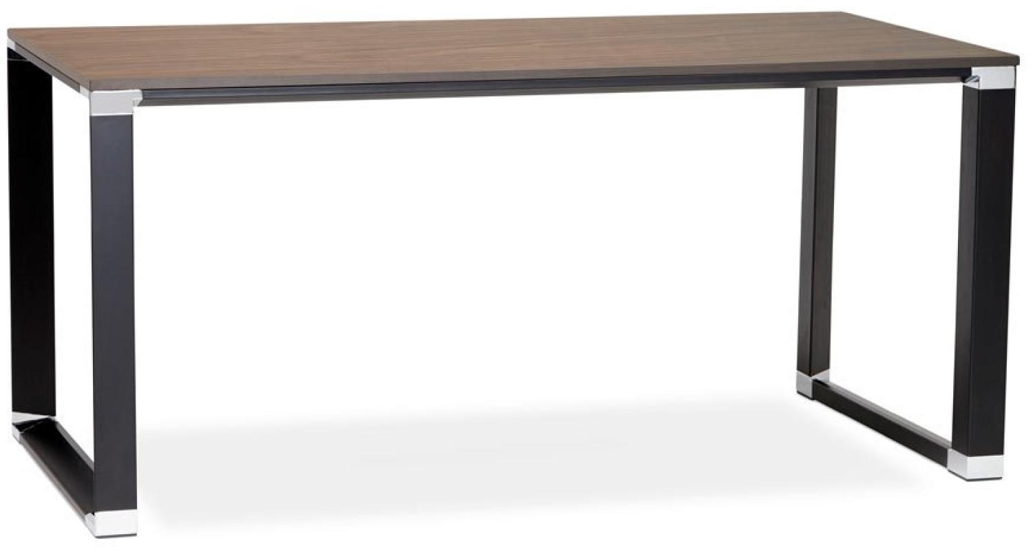 Kokoon Design Schreibtisch Warner Holz Wallnuss / Schwarz 160x75x80 cm Bild 1