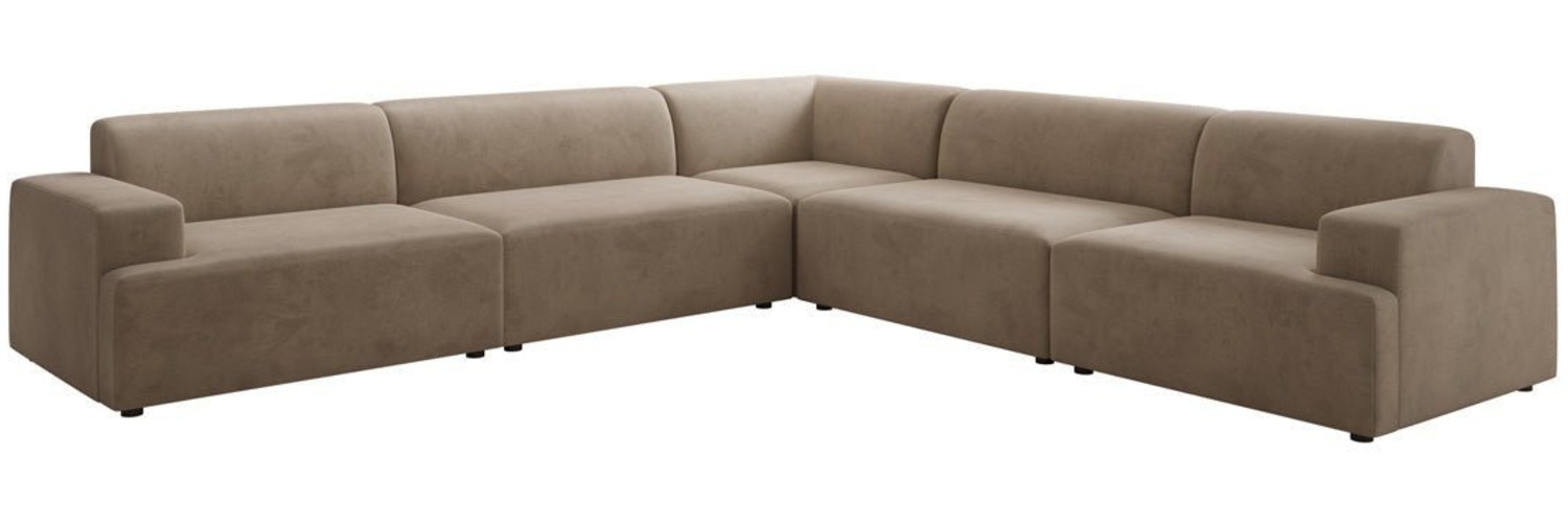 Luxusbetten24 Sofa Designer Sofa Monza Wohnlandschaft L XXL, in Samt Bild 1