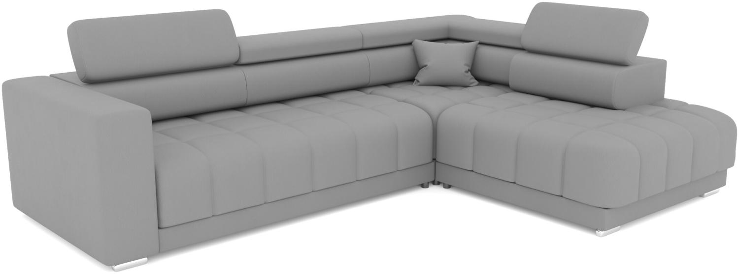 Stylefy Magnus Ecksofa Rechts Kunstleder Schwarz Bild 1