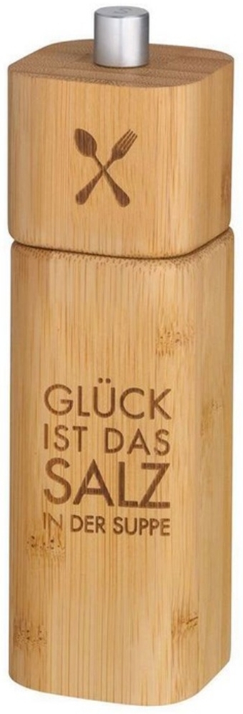 Räder P.e.t. Salzmühle Glück ist das Salz in der Suppe 15 cm hoch Bild 1