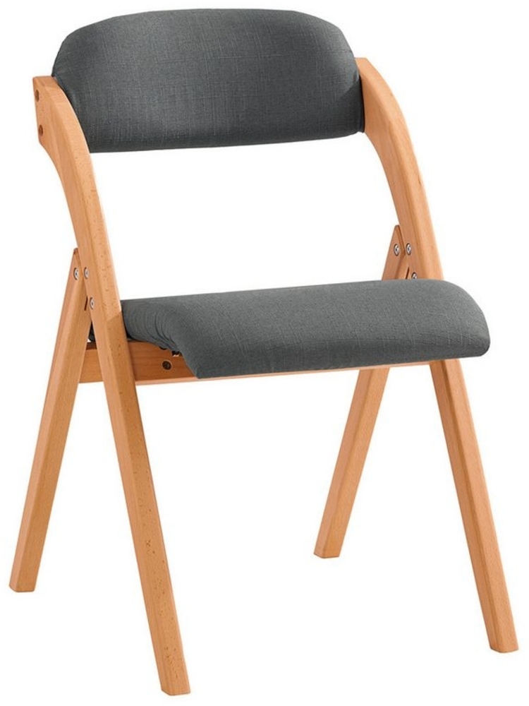 SoBuy Klappstuhl DE-FST92, 1 St, Klappstuhl Küchenstuhl mit Rückenlehne, Campingstuhl, Holzstuhl Bild 1