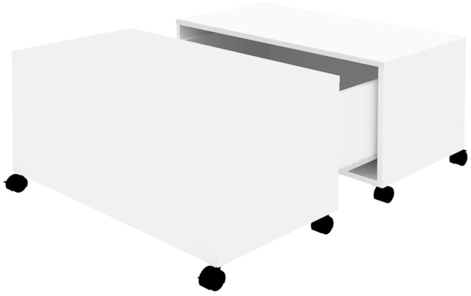 Couchtisch, Sofatisch Weiß 75x75x38 cm Holzwerkstoff Bild 1