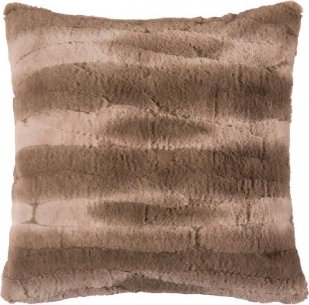 PAD Kissenhülle Cozy Kunstpelz Taupe (45x45cm) 12474 Bild 1