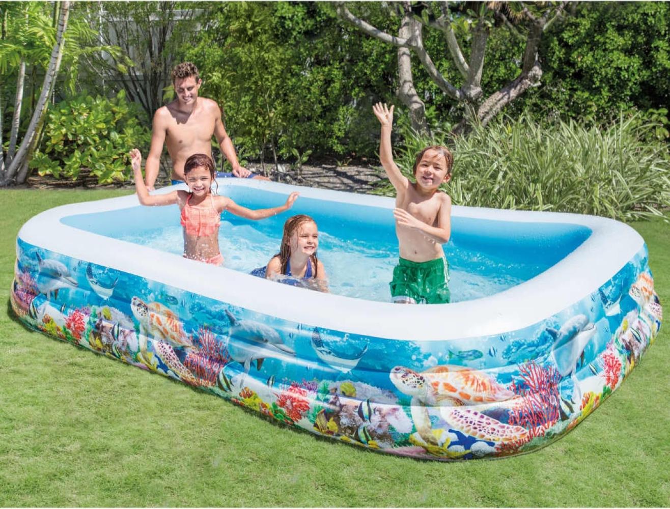 Intex Swim Center Familienpool 305x183x56 cm Meerestiere-Design 92526 Bild 1