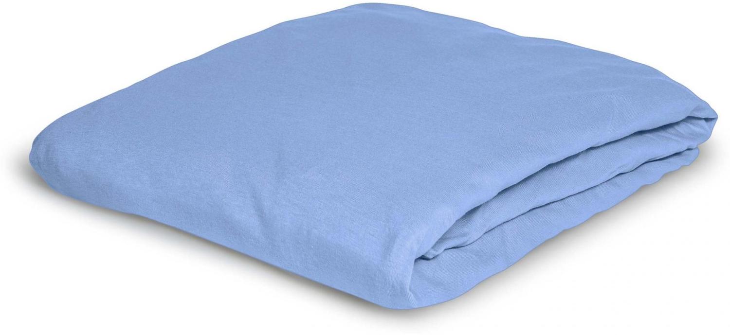 Irisette Interlock-Jersey Betttuch Neptun 0005 dkl-blau 190 x 200 cm 5-20 dkl-blau Bild 1