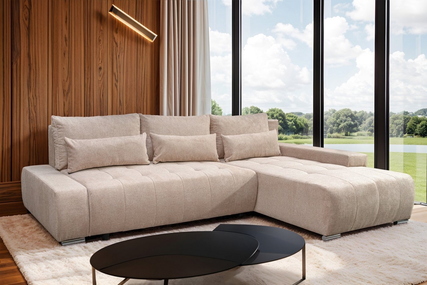 storez24 Ecksofa Kelly, mit Bettkasten und Schlaffunktion, L-Form, bequem Bild 1