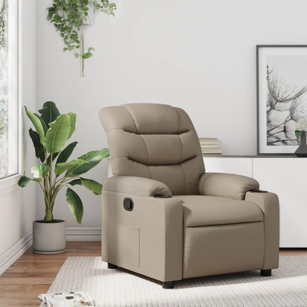 vidaXL Relaxsessel Cappuccino-Braun Kunstleder 374139 Bild 1