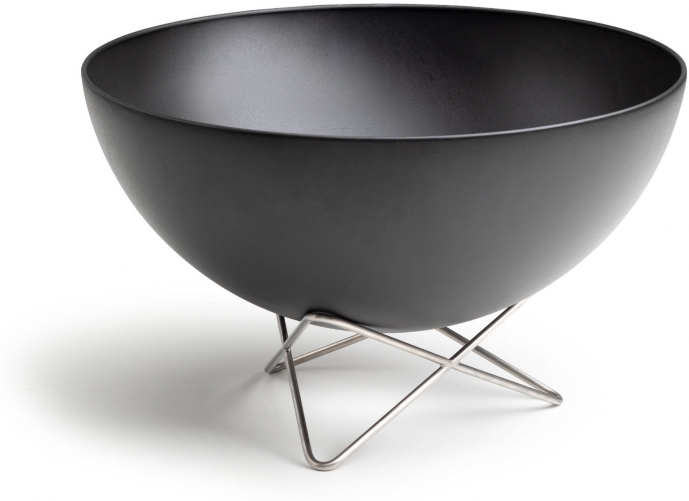 höfats neigbare Feuerschale BOWL mit Drahtfuß Stahl/Edelstahl Ø 57 cm Grill Plancha Bild 1