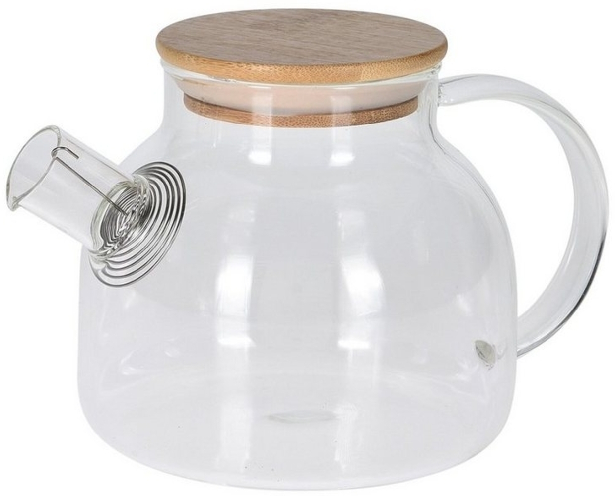 Neuetischkultur Teekanne Teekanne Glas, 1 L Holzdeckel, 1 l Bild 1