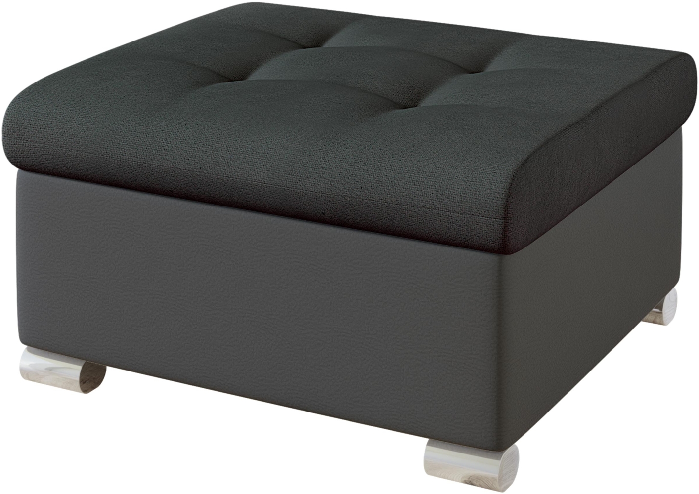 Polsterhocker Niko Klein, Farbe: Soft 020 + Casablanca 2315 Bild 1