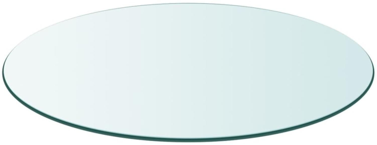 vidaXL Tischplatte aus gehärtetem Glas rund 900 mm 243630 Bild 1
