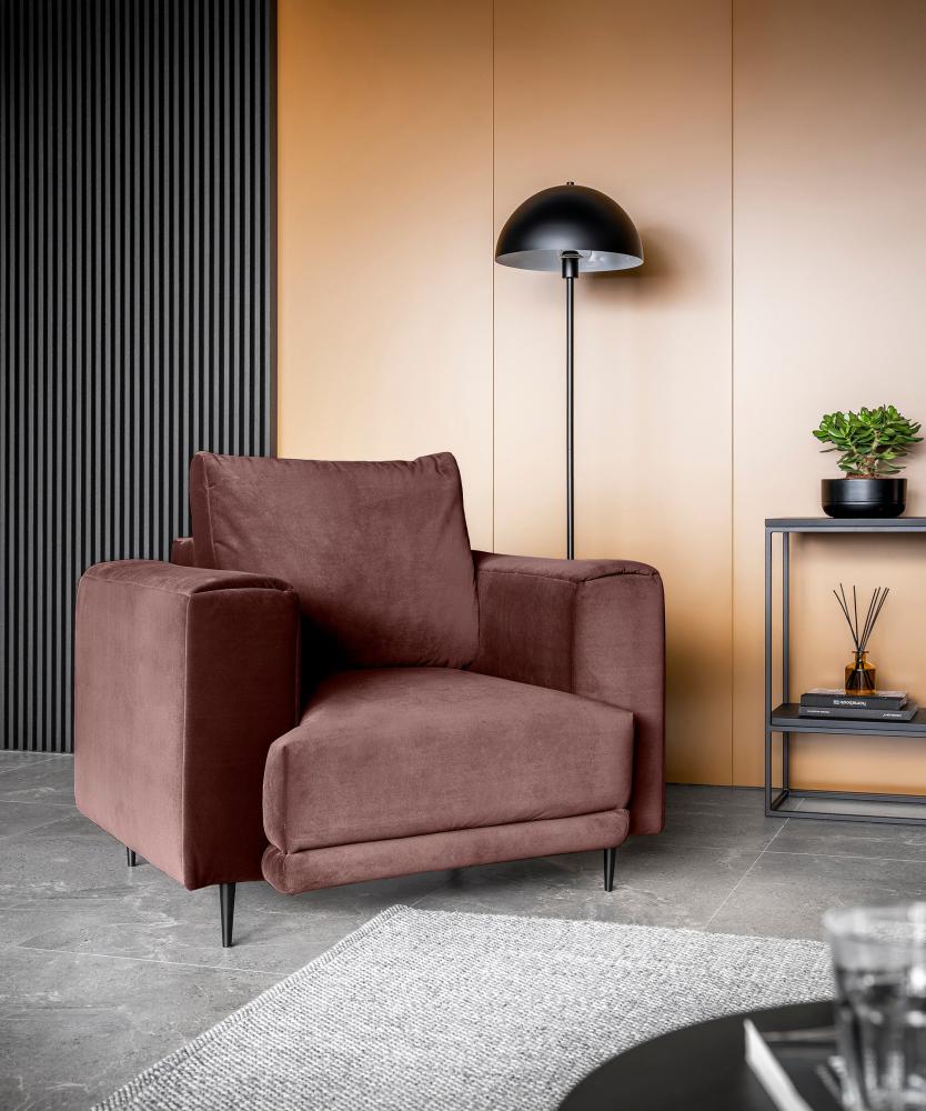 Designer Sessel Dora Rosé Bild 1