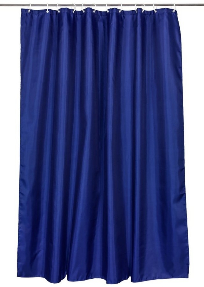 ZOLLNER Duschvorhang Breite 180 cm (Set), 100% Polyester, Anti-Schimmel-Effekt Bild 1