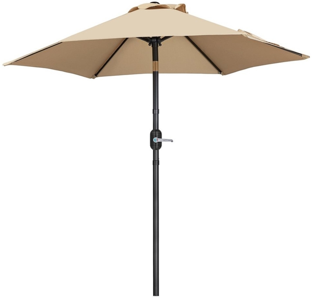 Yaheetech Sonnenschirm Φ 226/269/294 cm, Gartenschirm Terrassenschirm Sonnenschutz für Garten Bild 1