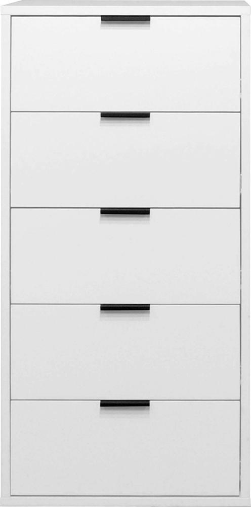 Kommode Erna 51x45x108 Kreidegrau matt Lack 14727 Bild 1