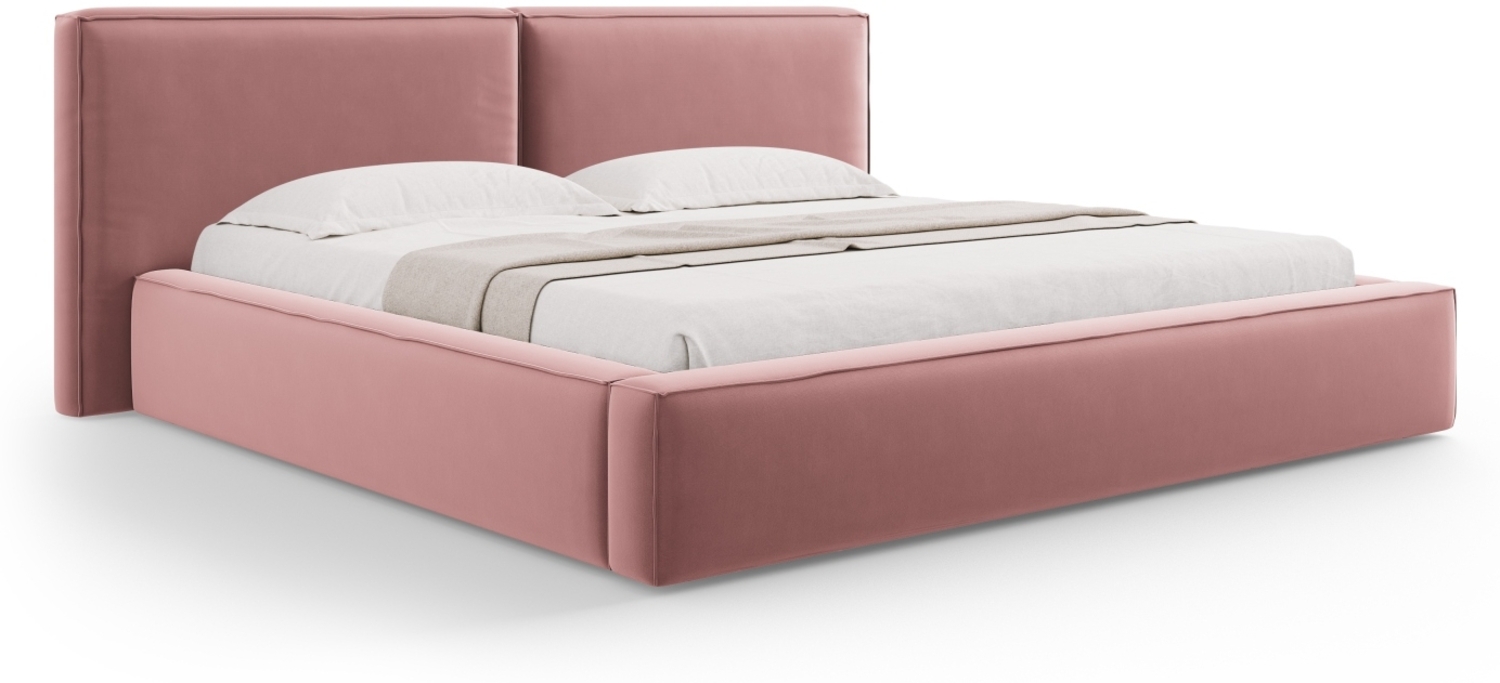 Micadoni Bett Jodie Samtstoff Bluvel Rosa 200x200 Bild 1