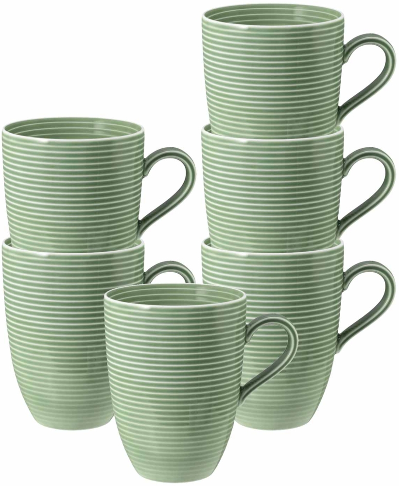 Seltmann Weiden Beat Color Glaze Kaffeebecher 350 ml 6er Set Salbeigrün Bild 1