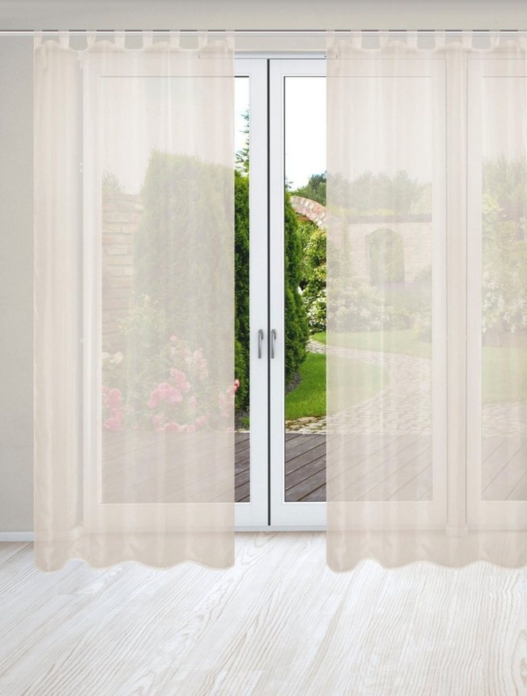 HOME WOHNIDEEN Nessi 2Er Set 245 X 135 cm 2x Fertigschal Wollweiß Bild 1