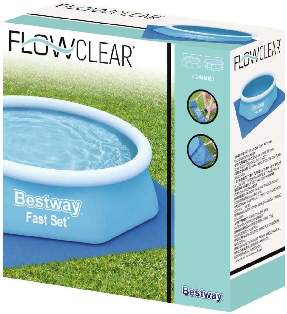 Bestway 'Flowclear' Pool-Bodenplane, 274x274 cm Bild 1