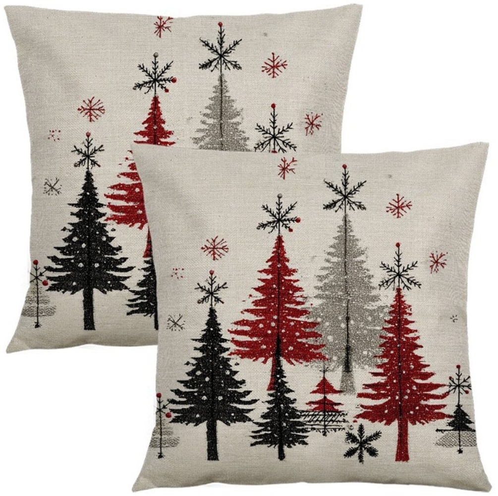 Coonoor Kissenbezug 2-teiliges Set Weihnachts-Kissenbezüge, 45×45 cm, (2 Stück) Bild 1