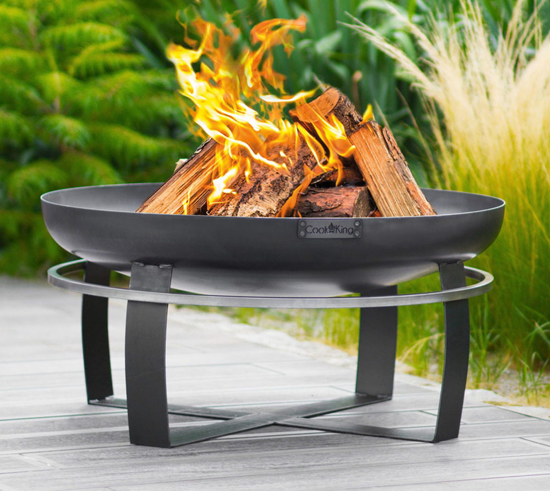 CookKing Stahl Feuerschale Viking Ø 60 | Schwarz | Ø 60x36 cm Bild 1