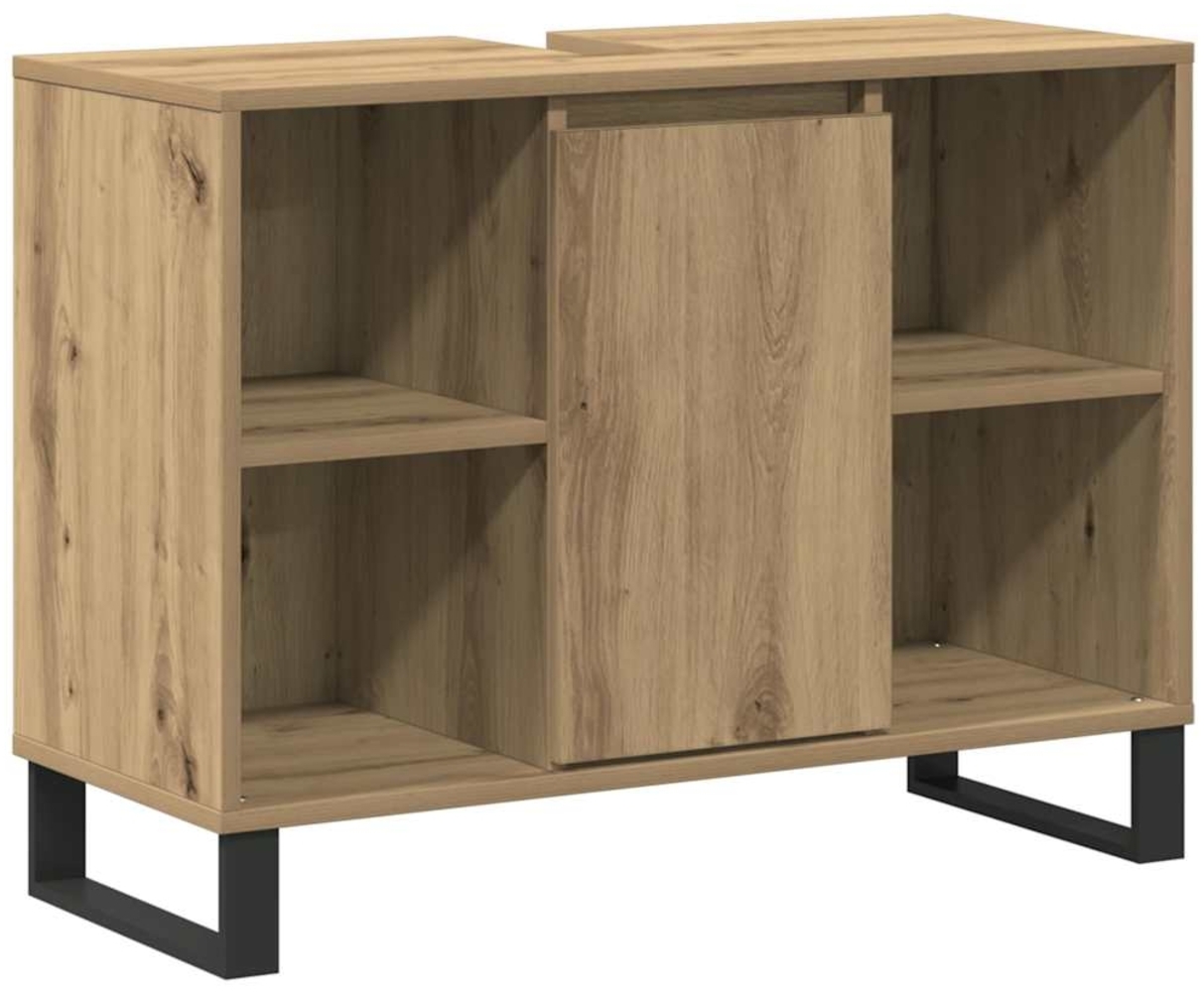 vidaXL Badezimmerschrank Artisan-Eiche 80 x 33 x 60 cm Holzwerkstoff 873899 Bild 1