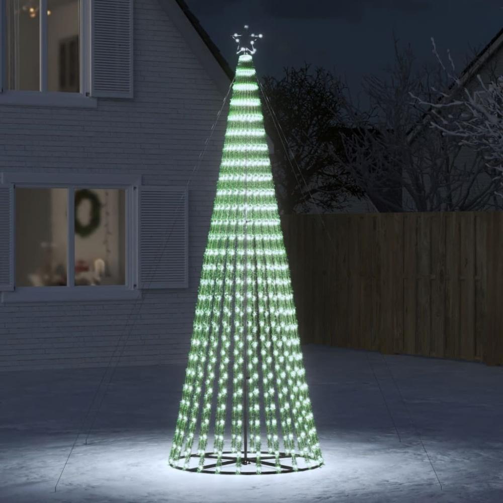 vidaXL Weihnachtsbaum Kegelform 688 LEDs Kaltweiß 300 cm 358069 Bild 1