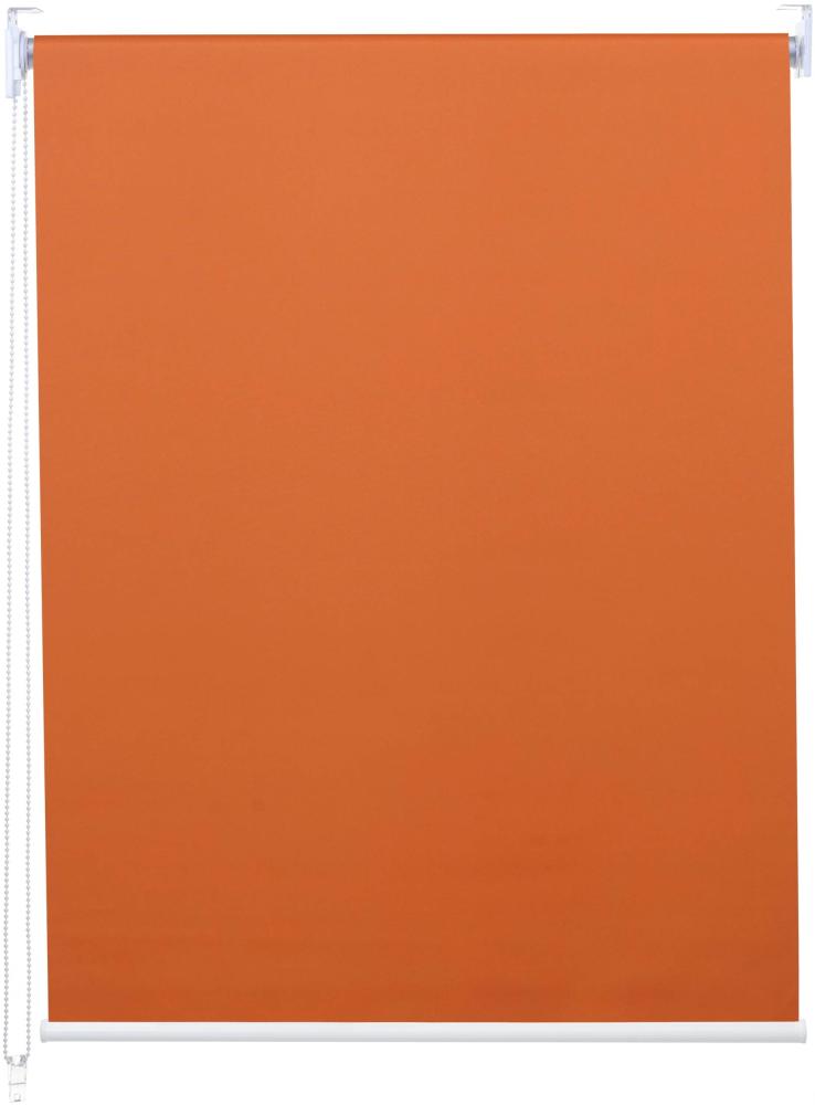 Rollo HWC-D52, Fensterrollo Seitenzugrollo Jalousie, 70x230 cm Sonnenschutz Verdunkelung blickdicht ~ orange Bild 1