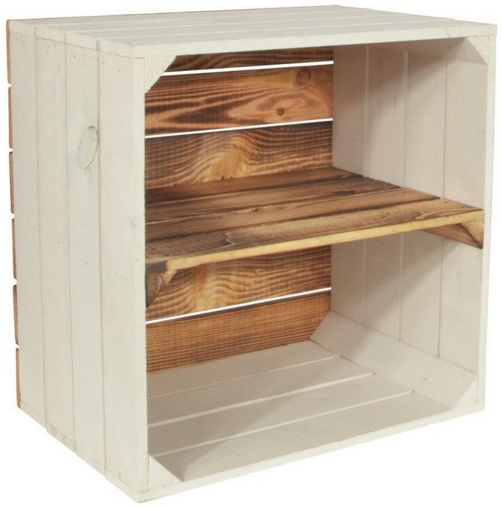 CHICCIE Weinregal Wino Flaschenregal aus Holz Greta Geflammt 1x Regal, 1-tlg. Bild 1