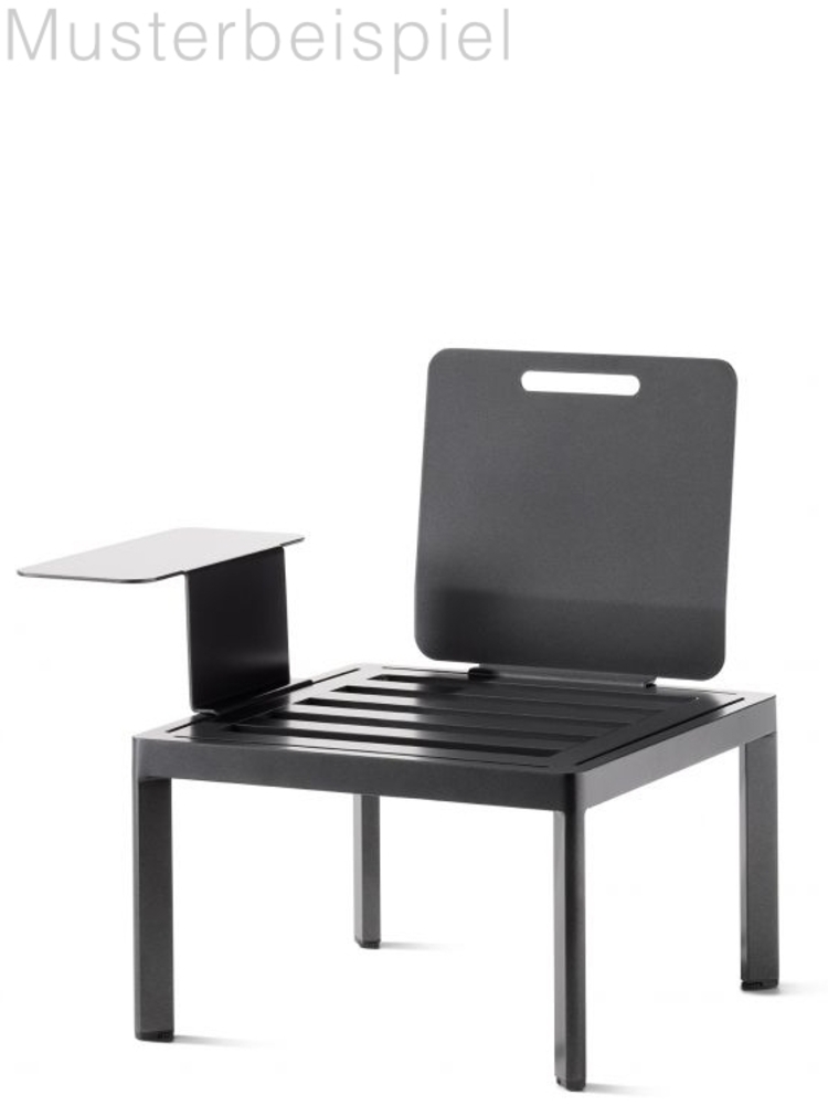 Sieger Lugo Lounge Basis - inkl. 1x Rücken- / Seitenelement + 1x Verbindungselement Einzelteil des Loungesets Lugo, Aluminium Eisengrau, 60 x 36 x 60 Bild 1