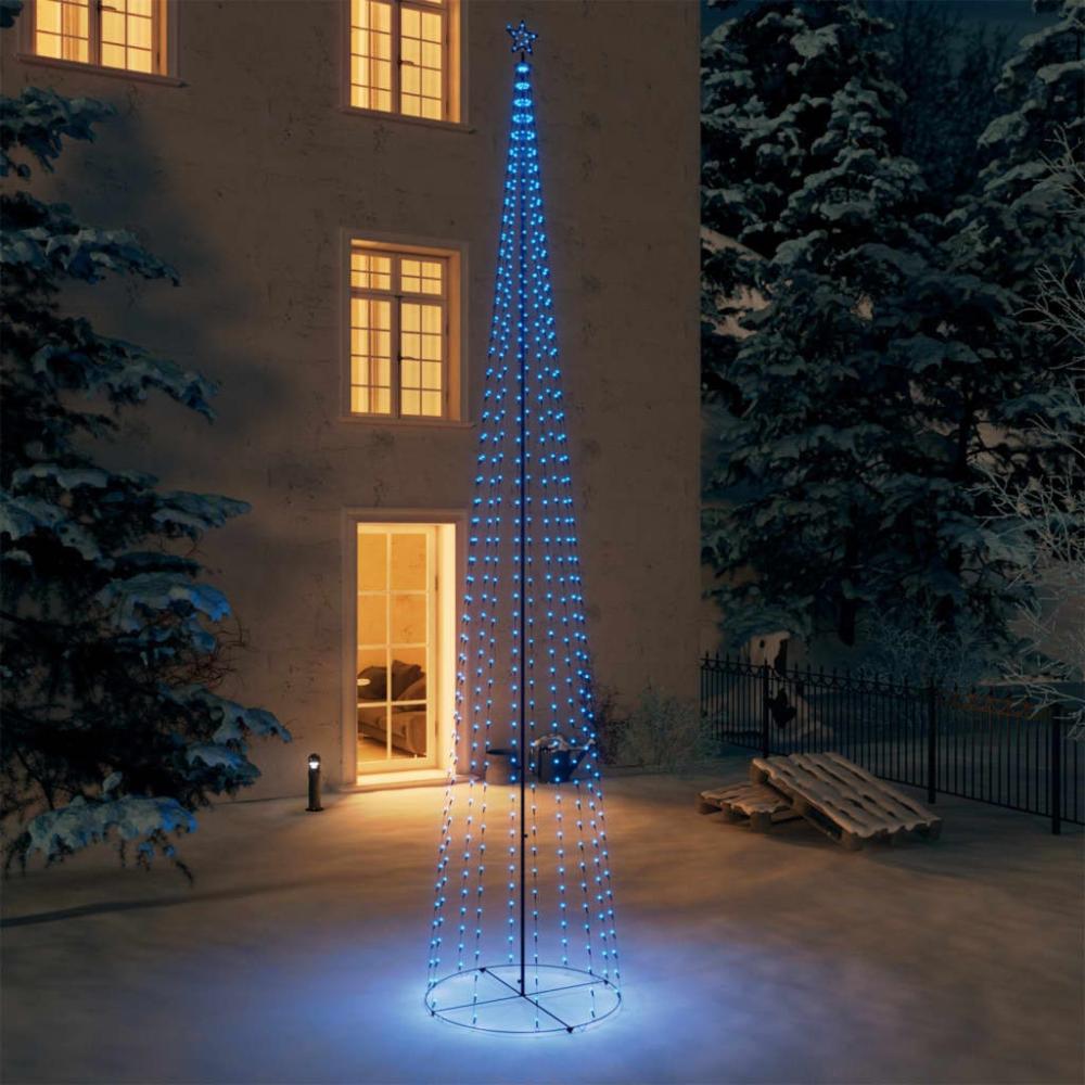 vidaXL Weihnachtsbaum Kegelform 752 LEDs Deko Blau 160x500 cm 328725 Bild 1