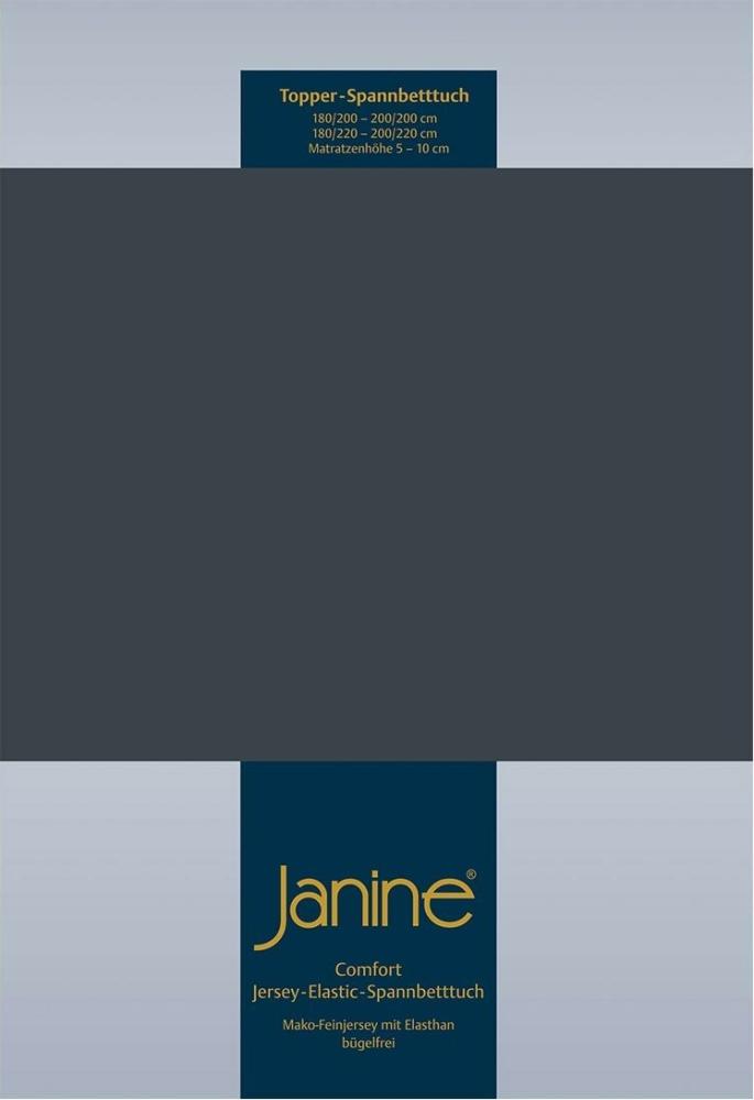 Janine Topper Comfort Jersey Spannbetttuch|140x200 cm - 160x220 cm| titan Bild 1