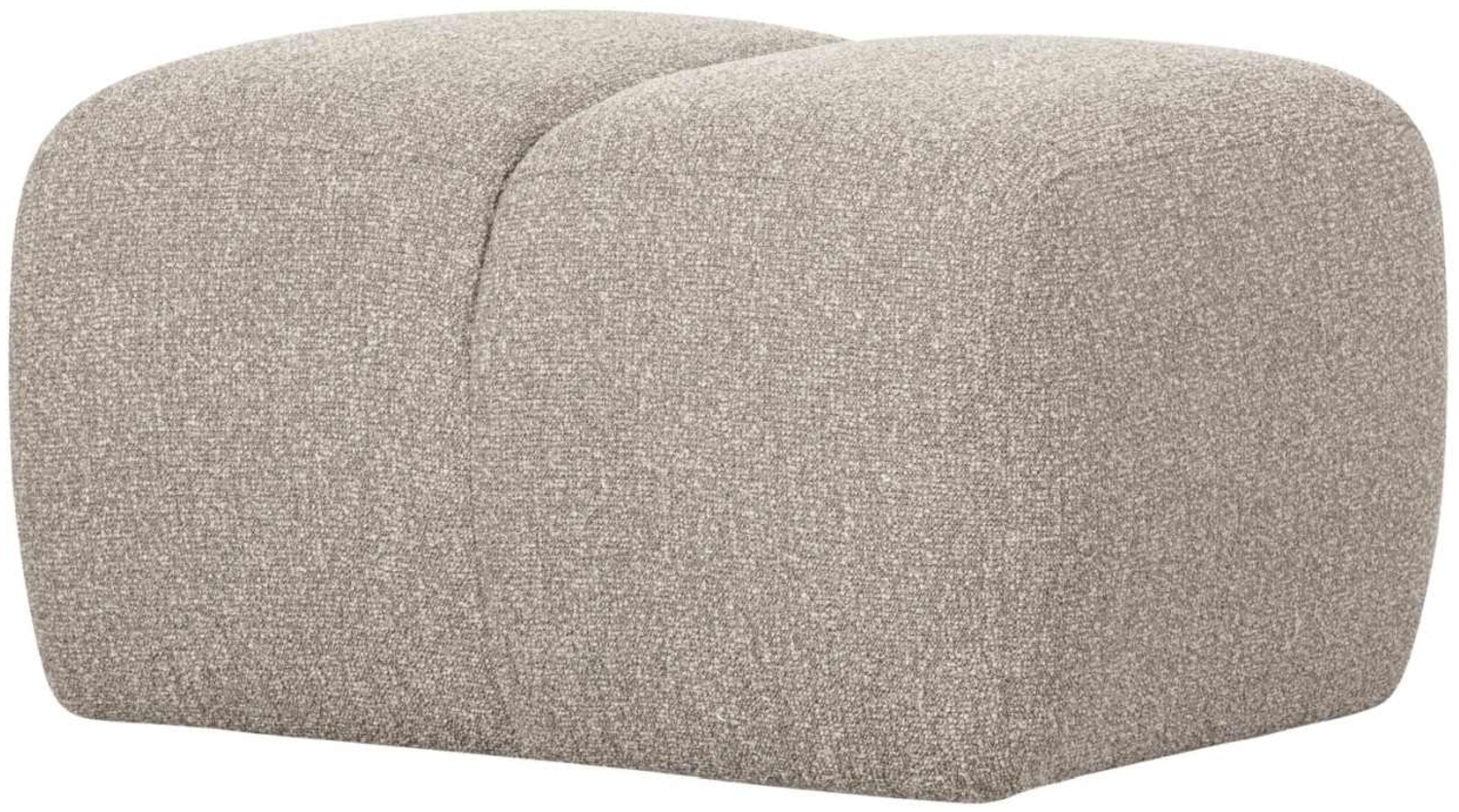 Hocker Mojo aus Boucle-Stoff, Beige Bild 1